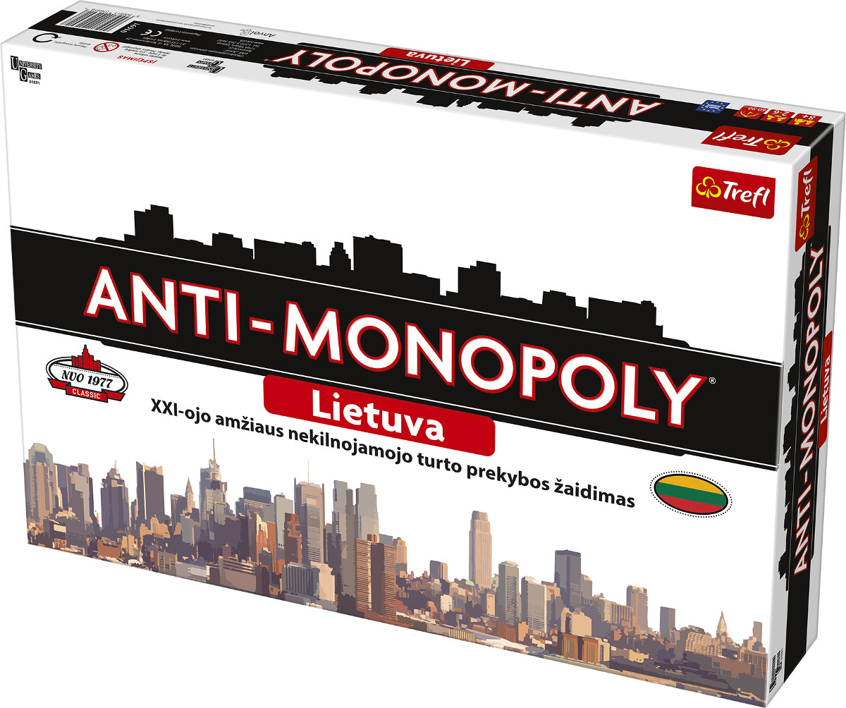 MONOPOLY TREFL Žaidimas „Anti-Monopoly“ (Lietuvių kalba)