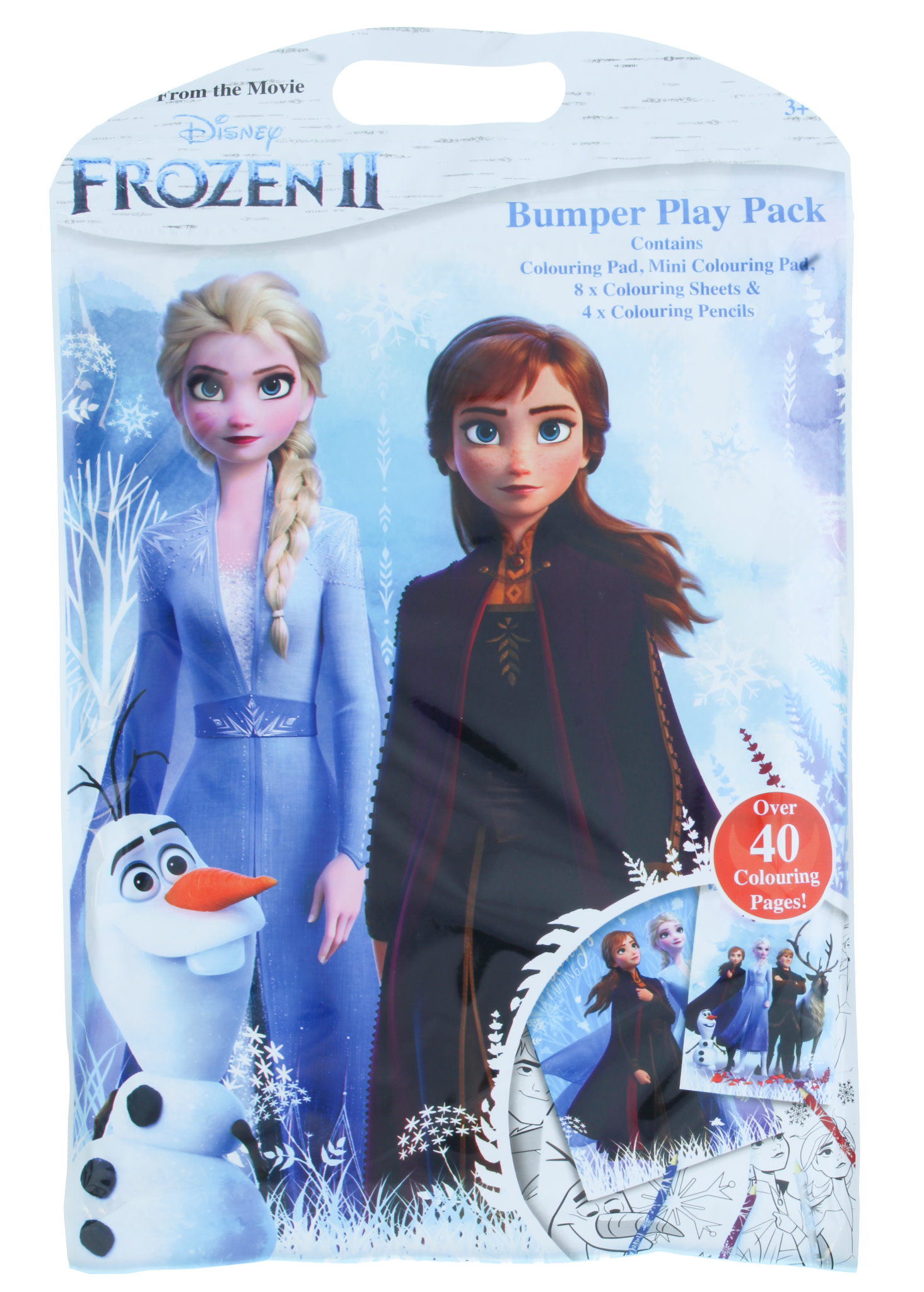 Disney Frozen 2 spalvinimo knygutė su pieštukais, BUMPER PLAY PACK