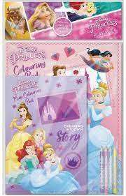 Disney Princess spalvinimo knygutė su pieštukais