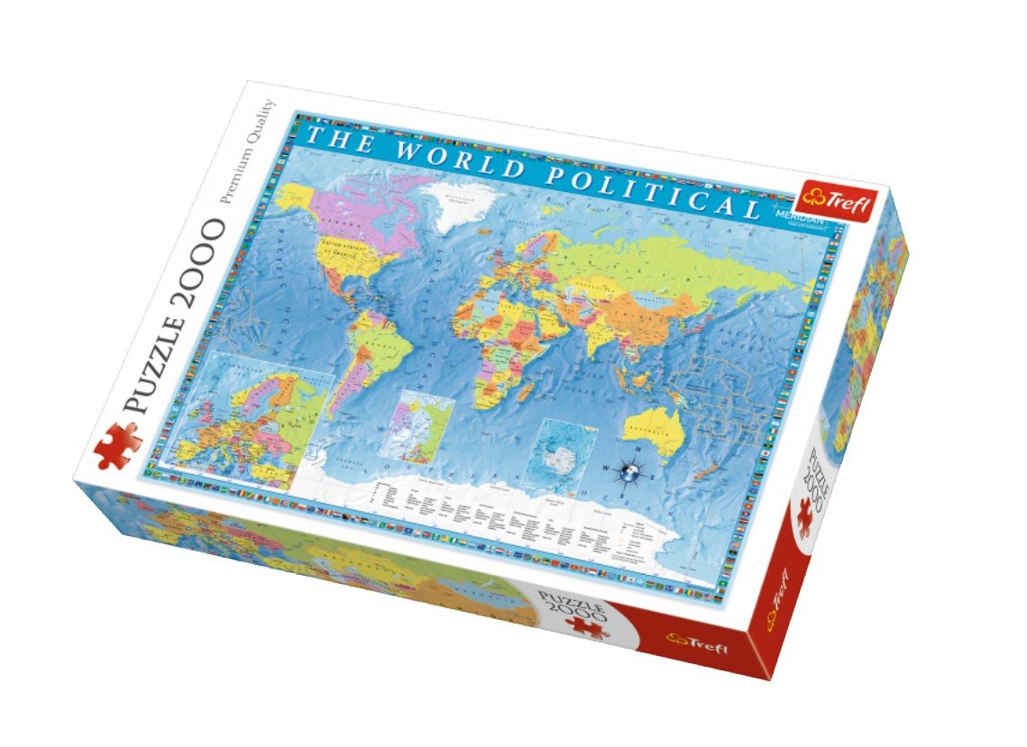 TREFL PUZZLES TREFL dėlionė „Pasaulio žemėlapis“, 2000 det.