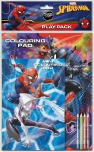 SPIDER-MAN spalvinimo knygelė ir pieštukai, PLAY PACK 30+ COLOURING PAGES 